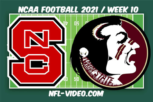 NC State vs Florida State Football Week 10 Full Game Replay 2021 NCAA College Football