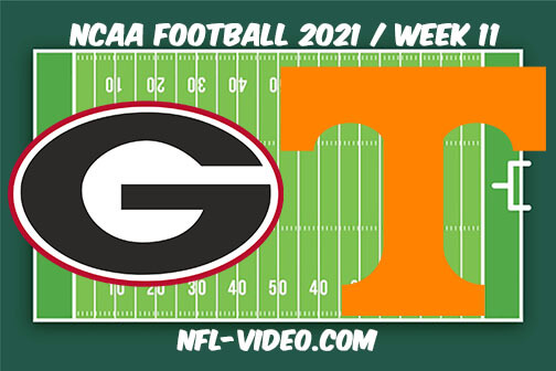 Georgia vs Tennessee Football Week 11 Full Game Replay 2021 NCAA College Football