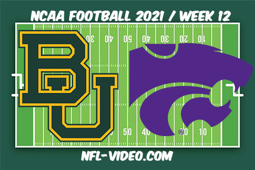 Baylor vs Kansas State Football Week 12 Full Game Replay 2021 NCAA College Football