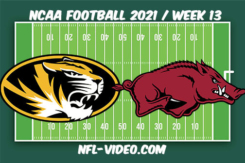 Missouri vs Arkansas Football Week 13 Full Game Replay 2021 NCAA College Football