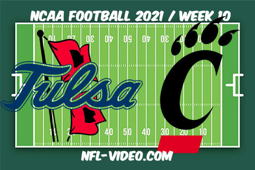 Tulsa vs Cincinnati Football Week 10 Full Game Replay 2021 NCAA College Football