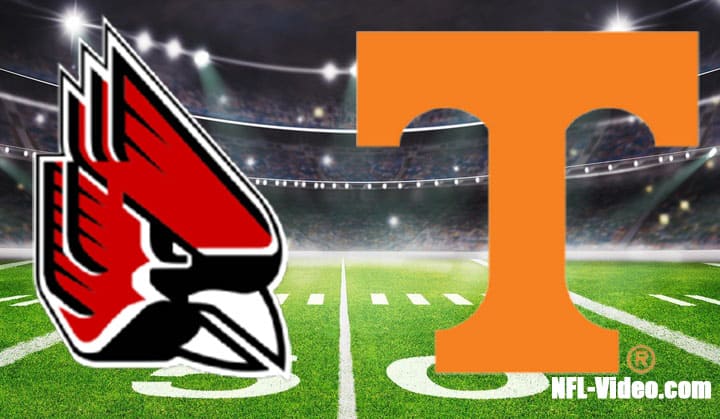 Ball State vs Tennessee Football Week 1 2022 Full Game Replay NCAA College Football
