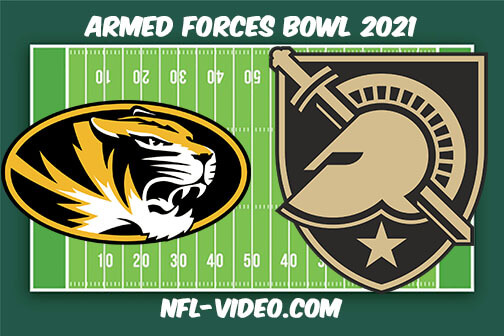 Missouri vs Army 2021 Armed Forces Bowl Full Game Replay - NCAA College Football