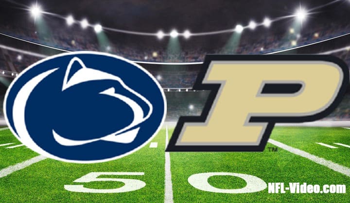 Penn State vs Purdue Football Week 1 2022 Full Game Replay NCAA College Football