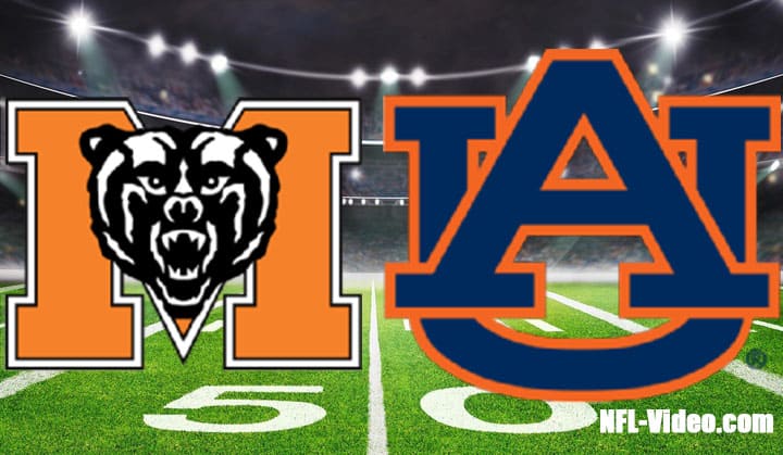 Mercer vs Auburn Football Week 1 2022 Full Game Replay NCAA College Football