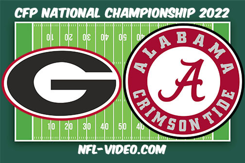 Georgia vs Alabama 2022 CFP National Championship Full Game Replay - NCAA College Football