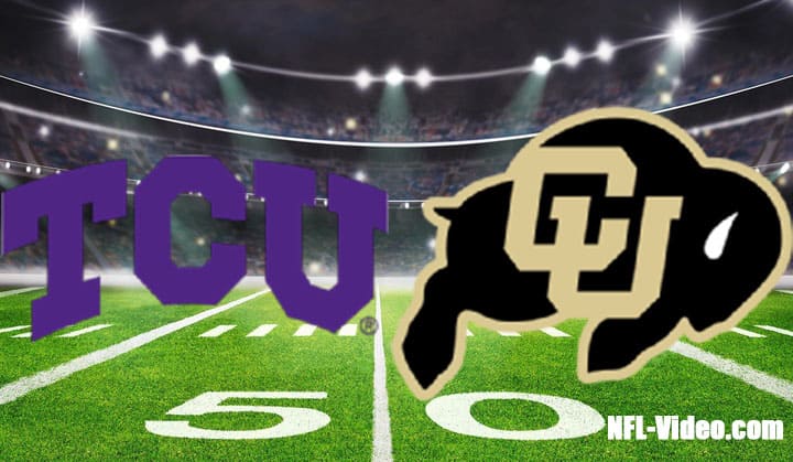 TCU vs Colorado Football Week 1 2022 Full Game Replay NCAA College Football