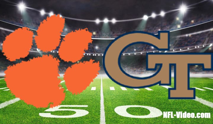 Clemson vs Georgia Tech Football Week 1 2022 Full Game Replay NCAA College Football