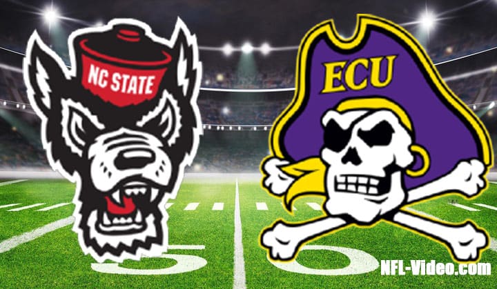 NC State vs East Carolina Football Week 1 2022 Full Game Replay NCAA College Football