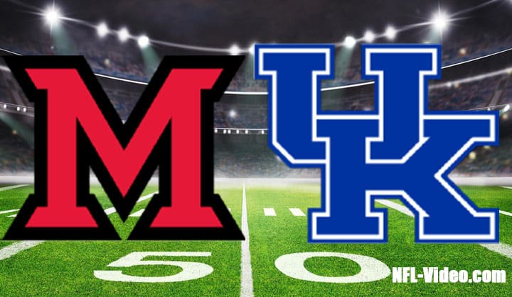 Miami (OH) vs Kentucky Football Week 1 2022 Full Game Replay NCAA College Football