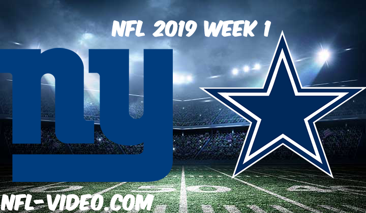 New York Giants vs Dallas Cowboys Full Game & Highlights NFL 2019 Week 1