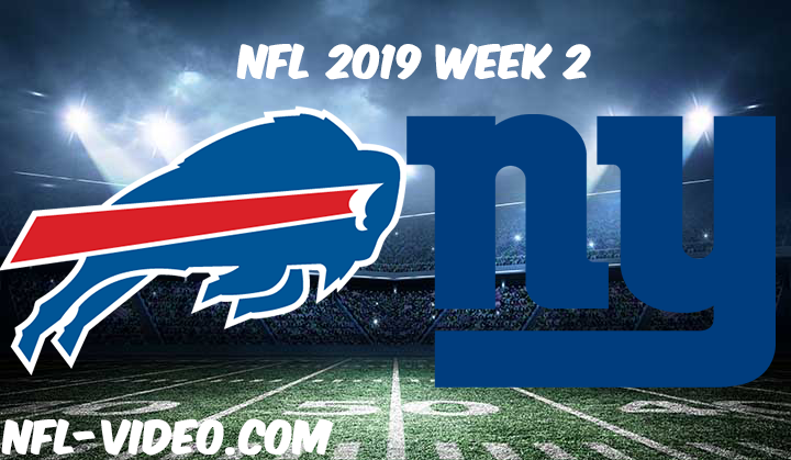 Buffalo Bills vs New York Giants Full Game & Highlights NFL 2019 Week 2