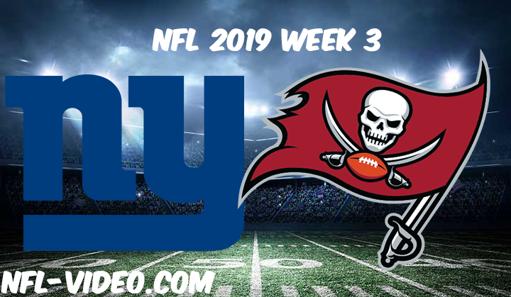 New York Giants vs Tampa Bay Buccaneers Full Game & Highlights NFL 2019 Week 3