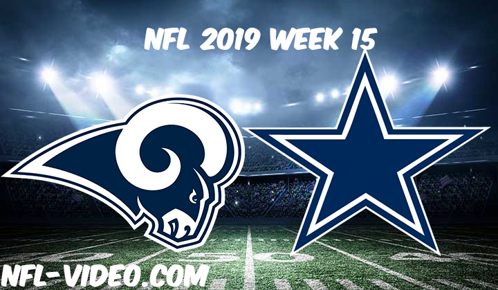 Delvis Acquiesce Forskelle Los Angeles Rams vs Dallas Cowboys Full Game & Highlights NFL 2019 Week 15  - Watch NFL Live free