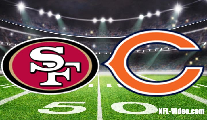 bears vs 49ers game live