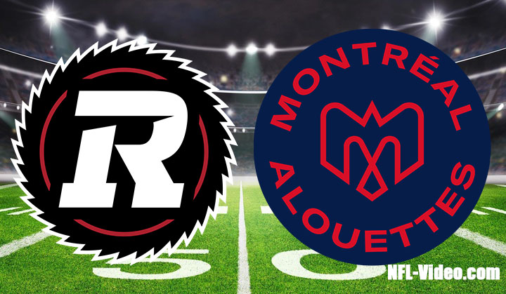 Montreal Alouettes vs Ottawa Redblacks Full Game Replay 2022 CFL Week 19