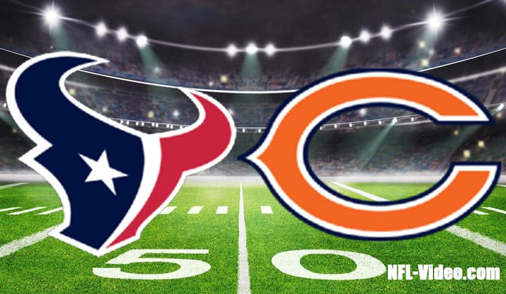 Houston Texans vs Chicago Bears Full Game Replay 2022 NFL Week 3