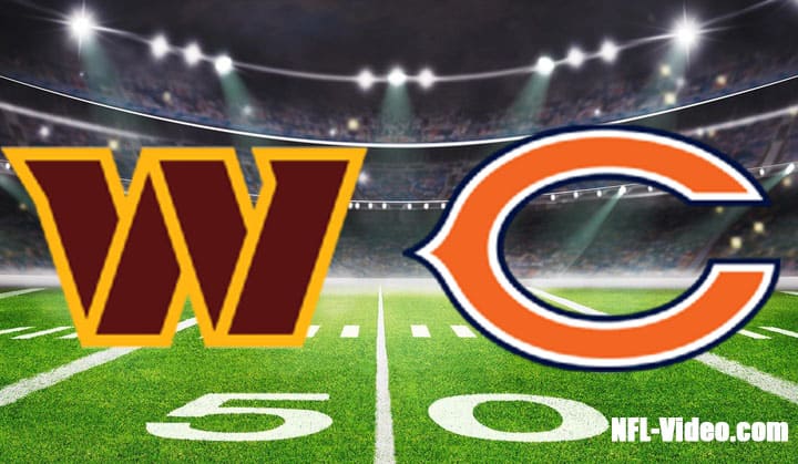Washington Commanders vs Chicago Bears Full Game Replay 2022 NFL Week 6