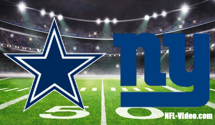 Dallas Cowboys vs New York Giants Full Game Replay 2022 NFL Week 3