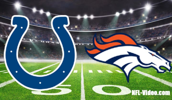 Indianapolis Colts vs Denver Broncos Full Game Replay 2022 NFL Week 5