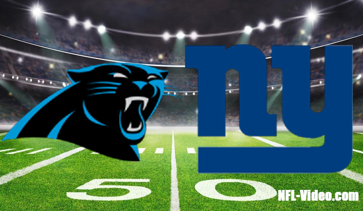 Carolina Panthers vs New York Giants Full Game Replay 2022 NFL Week 2