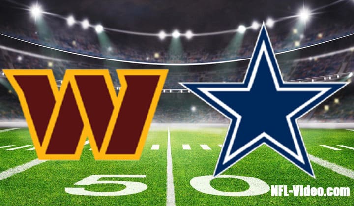 Washington Commanders vs Dallas Cowboys Full Game Replay 2022 NFL Week 4