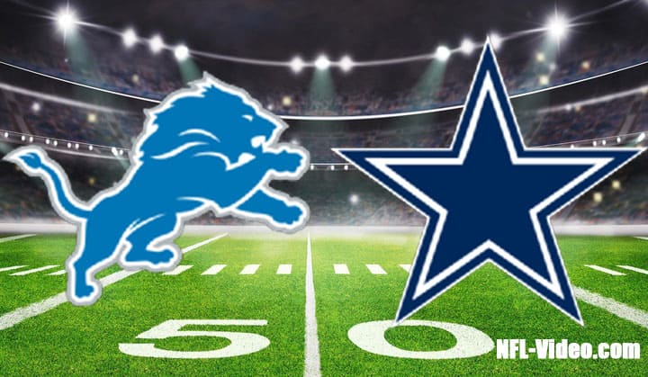 Detroit Lions vs Dallas Cowboys Full Game Replay 2022 NFL Week 7