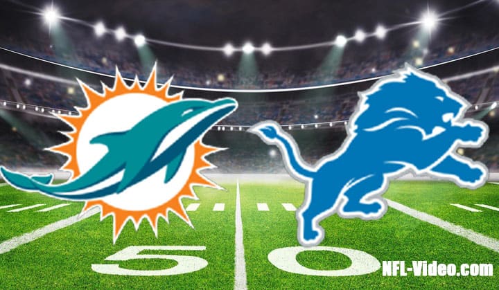 Miami Dolphins vs Detroit Lions Full Game Replay 2022 NFL Week 8