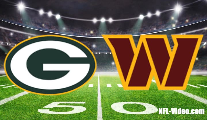 Green Bay Packers vs Washington Commanders Full Game Replay 2022 NFL Week 7