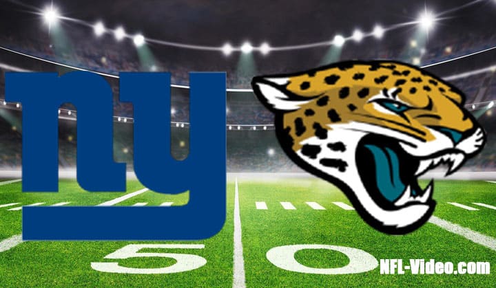 New York Giants vs Jacksonville Jaguars Full Game Replay 2022 NFL Week 7
