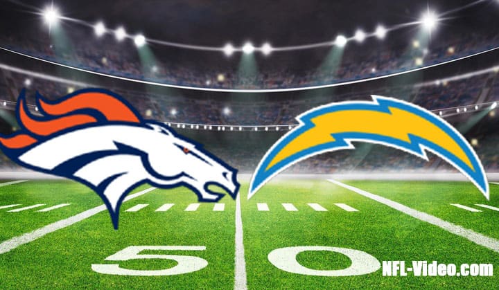 Denver Broncos vs Los Angeles Chargers Full Game Replay 2022 NFL Week 6