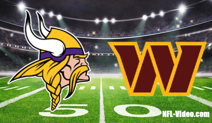 Minnesota Vikings vs Washington Commanders Full Game Replay 2022 NFL Week 9