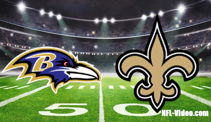 Baltimore Ravens vs New Orleans Saints Full Game Replay 2022 NFL Week 9