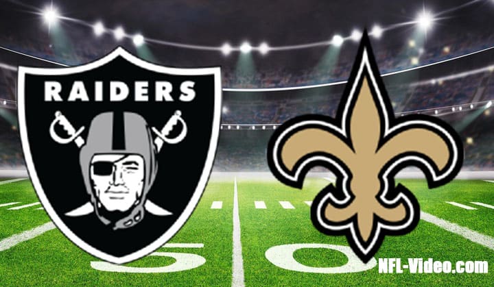 Las Vegas Raiders vs New Orleans Saints Full Game Replay 2022 NFL Week 8