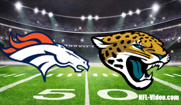 Denver Broncos vs Jacksonville Jaguars Full Game Replay 2022 NFL Week 8