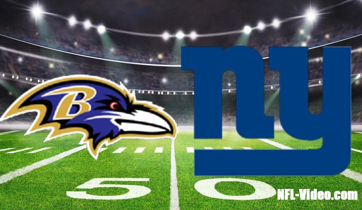 Baltimore Ravens vs New York Giants Full Game Replay 2022 NFL Week 6