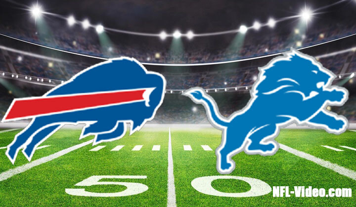 Buffalo Bills vs Detroit Lions Full Game Replay 2022 NFL Week 12