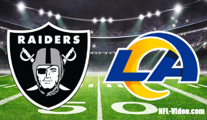 Las Vegas Raiders vs Los Angeles Rams Full Game Replay 2022 NFL Week 14