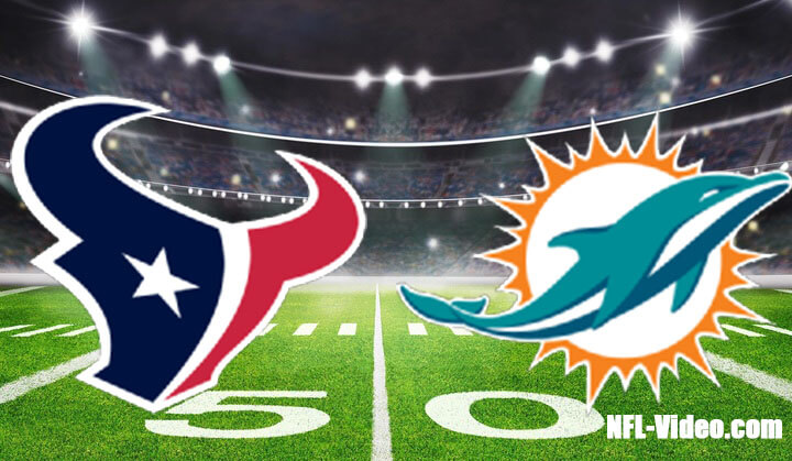 Houston Texans vs Miami Dolphins Full Game Replay 2022 NFL Week 12
