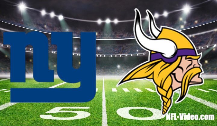 New York Giants vs Minnesota Vikings Full Game Replay 2022 NFL Week 16