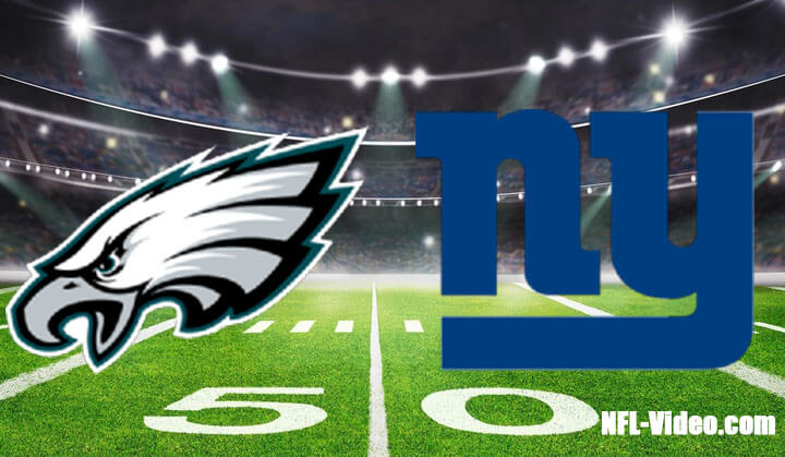 Philadelphia Eagles vs New York Giants Full Game Replay 2022 NFL Week 14