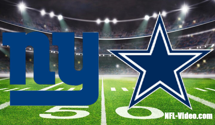 New York Giants vs Dallas Cowboys Full Game Replay 2022 NFL Week 12