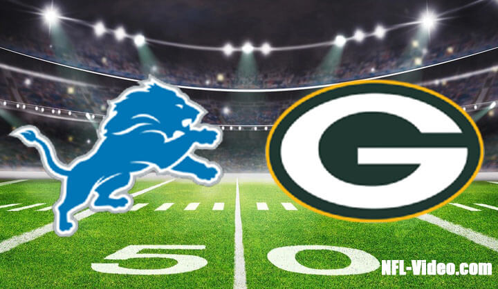 Detroit Lions vs Green Bay Packers Full Game Replay 2022 NFL Week 18
