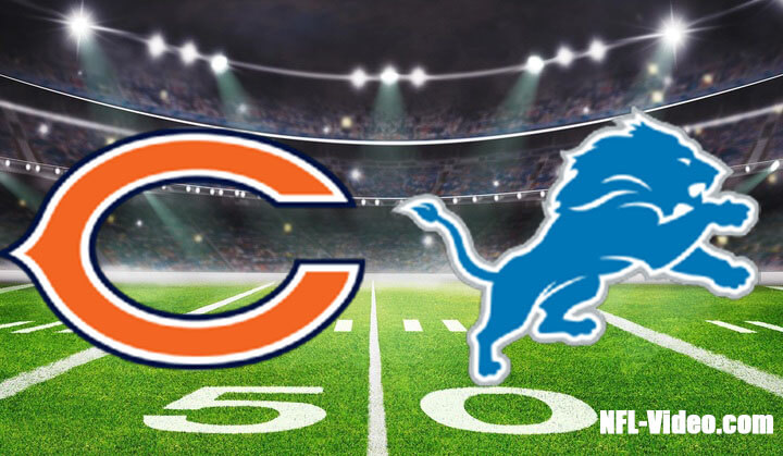 Chicago Bears vs Detroit Lions Full Game Replay 2022 NFL Week 17