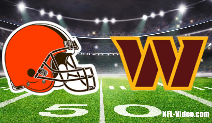 Cleveland Browns vs Washington Commanders Full Game Replay 2022 NFL Week 17