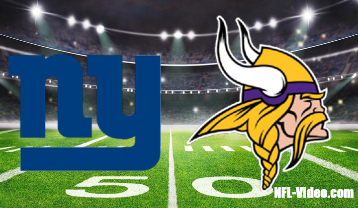 New York Giants vs Minnesota Vikings Full Game Replay 2022 NFL NFC Wild Card