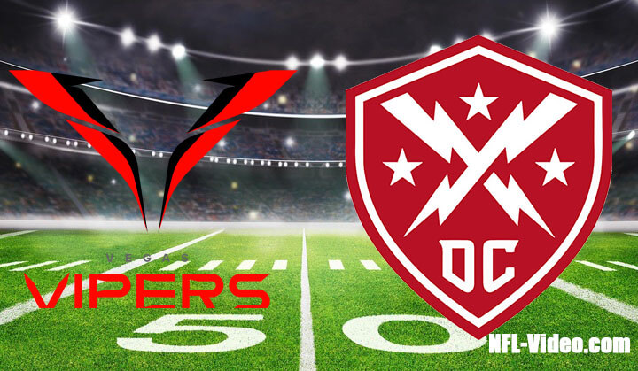 Vegas Vipers vs DC Defenders Full Game Replay 2023 XFL Week 4