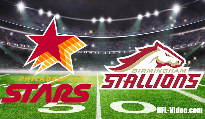 Philadelphia Stars vs Birmingham Stallions Full Game Replay 2023 USFL Week 8