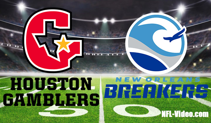Houston Gamblers vs New Orleans Breakers Full Game Replay 2023 USFL Week 2