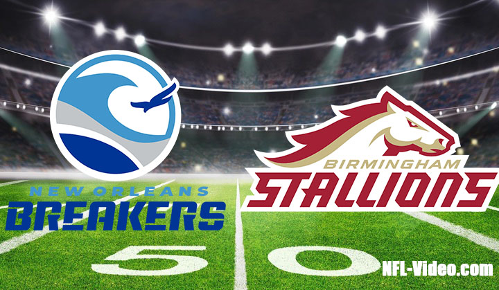 New Orleans Breakers vs Birmingham Stallions Full Game Replay 2023 USFL Week 3